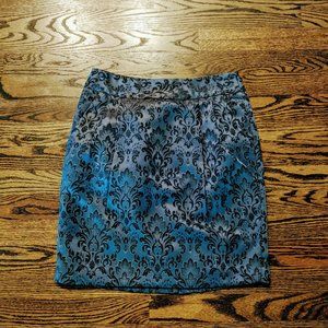 Ann Taylor Jacquard Skirt POCKETS 2